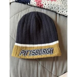 University of Pittsburgh Pitt Panthers Beanie Winter Hat Cap One Size‎ Reverse